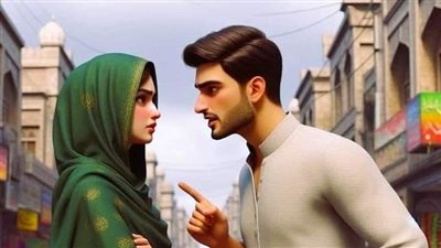 اب يوصل ابنته 